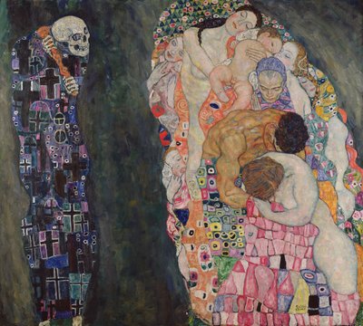 Morte e Vida, c.1911 de Gustav Klimt